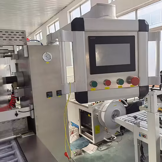 Machine d'emballage automatique de thermoformage sous vide et de remplissage d'azote pour aliments, viande, fruits, légumes et poissons