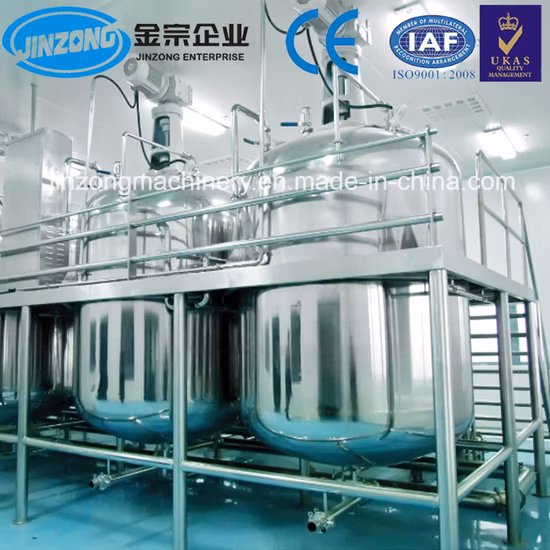 Machine de fabrication de shampoing entièrement automatique Jinzong Jya, équipement de mélange de ligne de production de shampoing